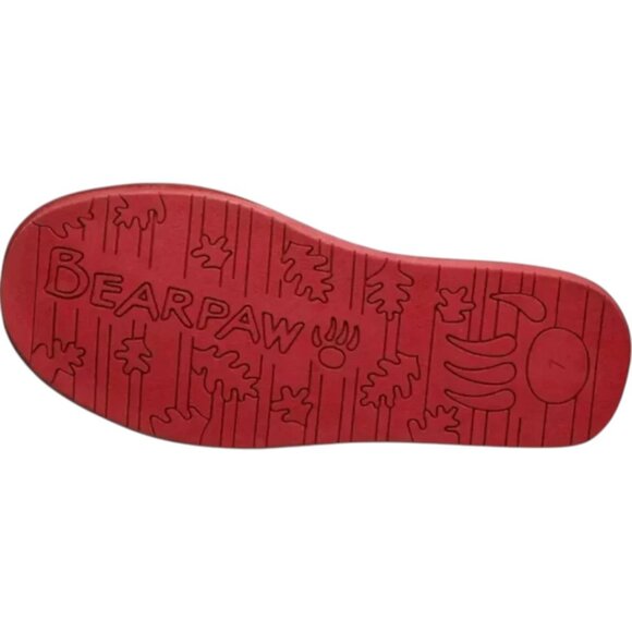 Bearpaw Boo Red Shearling Wool Line Curly Lamb Fur Mongolian Sherpa Boots 6 - Picture 5 of 5